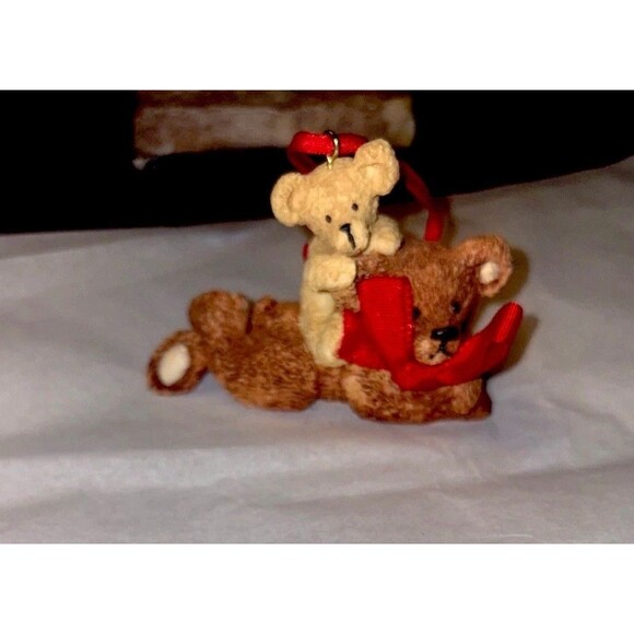 Kurt Adler Christmas Teddy  Bear Ornament - Picture 2 of 6